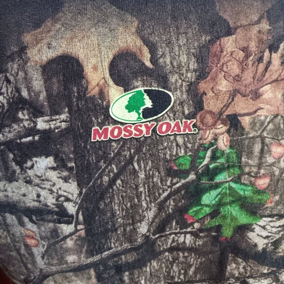 Vintage T-Shirt Medium Mossy Oak Turkey Thugs Graphic Delta Pro Weight 2 Sided - Picture 4 of 6